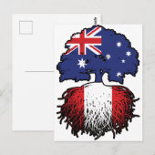 Peru Peru australische Tree Roots Flag Postkarte (Vorne/Hinten)