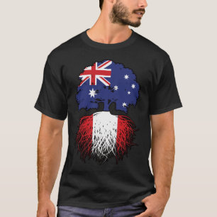 Peru Peru australische Tree Roots Flag T-Shirt