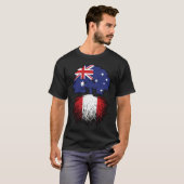 Peru Peru australische Tree Roots Flag T-Shirt (Vorne ganz)