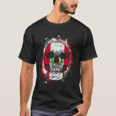 Peru Peru Flag Skull T-Shirt (Vorderseite)