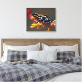 Peru, Peruaner Regenwald. Giftbogenfrosch Leinwanddruck (Insitu (Schlafzimmer))