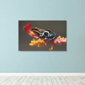 Peru, Peruaner Regenwald. Giftbogenfrosch Leinwanddruck (Insitu (Holzboden))