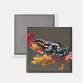 Peru, Peruaner Regenwald. Giftbogenfrosch Magnet (Vorderseite/Rückseite)