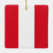 Peru (Peruanische Flagge) Keramikornament (Rückseite)