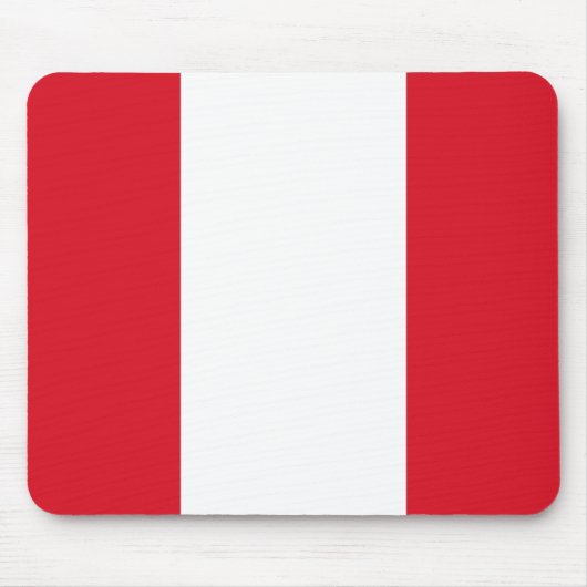 Peru (Peruanische Flagge) Mousepad (Vorne)