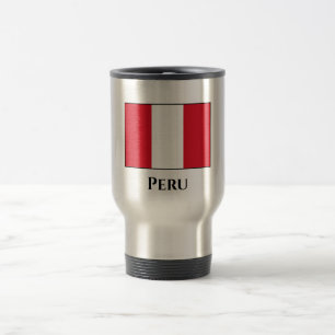 Peru (Peruanische Flagge) Reisebecher