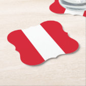 Peru (Peruanische Flagge) Untersetzer (angewinkelt)