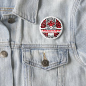 Peru Peruanische kanadische Tree-Roots-Flagge Button (Beispiel)