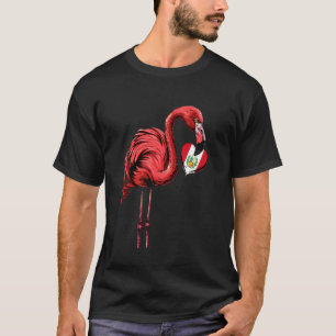Peru Peruanischer Stolz Flamingo Peruanische Wurze T-Shirt