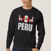 Peru Peruvian Peru Flag Peru National Animal Sweatshirt (Vorderseite)
