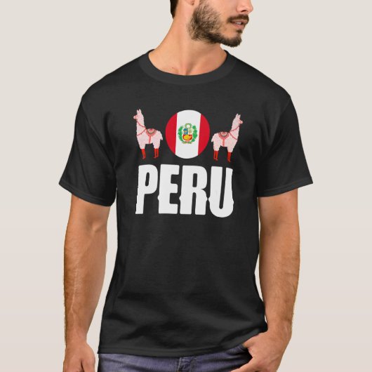 Peru Peruvian Peru Flag Peru National Animal T-Shirt (Vorderseite)