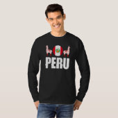 Peru Peruvian Peru Flag Peru National Animal   T-Shirt (Vorne ganz)