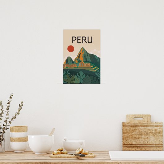 Peru-Pikchu-Poster Poster (Küche)