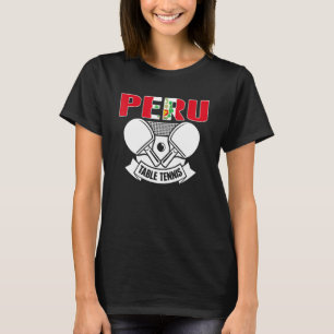 Peru Ping Pong Peruanische Tischtennis Team Unters T-Shirt
