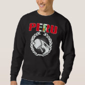 Peru Ping Pong Peruvian Table Tennis Team Suppor Sweatshirt (Vorderseite)