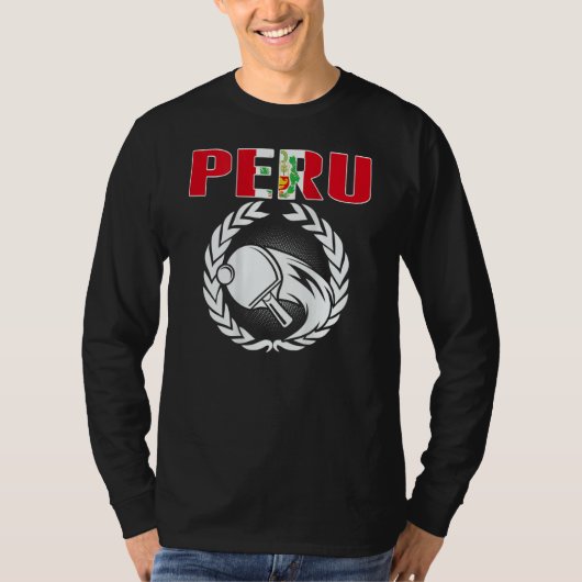 Peru Ping Pong   Peruvian Table Tennis Team Suppor T-Shirt (Vorderseite)
