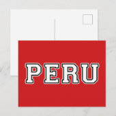 Peru Postkarte (Vorne/Hinten)