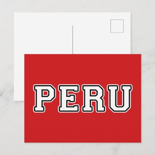 Peru Postkarte (Vorne/Hinten)