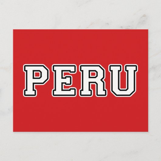 Peru Postkarte (Vorderseite)