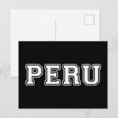 Peru Postkarte (Vorne/Hinten)