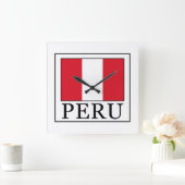 Peru Quadratische Wanduhr (Zuhause)