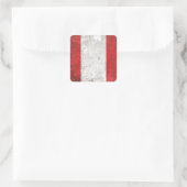 Peru Quadratischer Aufkleber (Tasche)