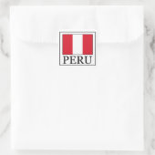 Peru Quadratischer Aufkleber (Tasche)
