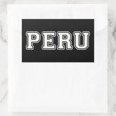 Peru Rechteckiger Aufkleber (Tasche)