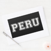 Peru Rechteckiger Aufkleber (Umschlag)