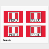 Peru Rechteckiger Aufkleber (Blatt)