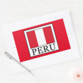 Peru Rechteckiger Aufkleber (Umschlag)