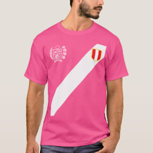 Peru Red Peruvian Flag Escudo Soccer Peru T-Shirt