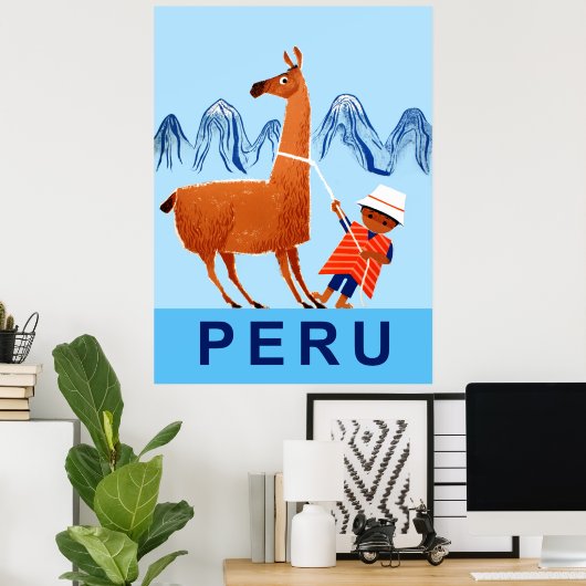 Peru-Reiseplakat Poster (Heimbüro)