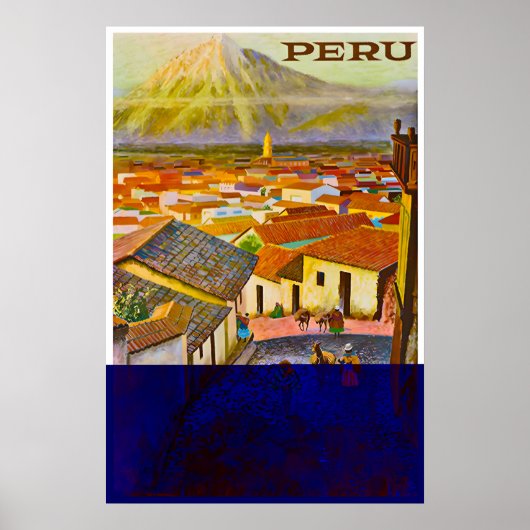 Peru-Reiseposter Peruanische Kunst Prin Poster (Vorne)