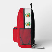Peru, Roter Rucksack, peruanische Flagge / patriot Bedruckter Rucksack (Rechts)