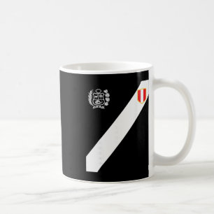 Peru Rotes Shirt Peruanische Flagge Escudo Retro F Kaffeetasse