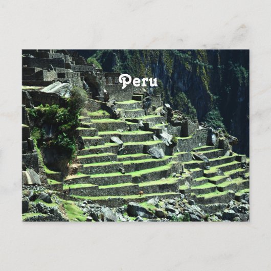 Peru Ruins Postkarte (Vorderseite)