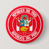 Peru-RundEmblem Button (Vorderseite)