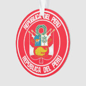 Peru-RundEmblem Ornament (Vorderseite)