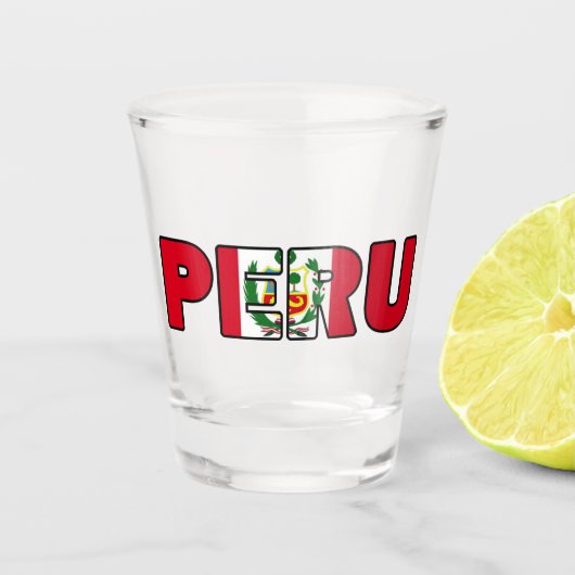 Peru Schnapsglas (Vorderseite)