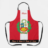 Peru Schürze, Peru, Peruanische Fahne Koch Küche Schürze (Vorderseite)