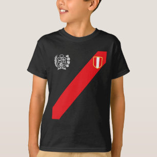 Peru-Shirt Peruanische Flagge Escudo Retro-Fußball T-Shirt
