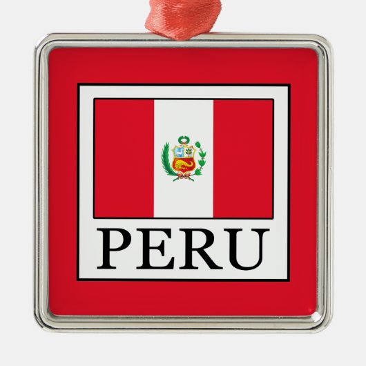 Peru Silbernes Ornament (Vorne)
