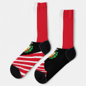 Peru Socken, peruanische Flaggenfarben / Sport Socken (Linkes Detail)