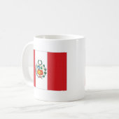 Peru-Staatsflagge Kaffeetasse (Vorderseite Links)