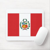 Peru-Staatsflagge Mousepad (Mit Mouse)