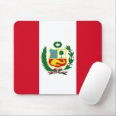 Peru-Staatsflagge Mousepad (Mit Mouse)