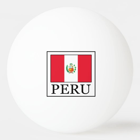 Peru Tischtennisball (Vorderseite)
