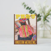 Peru Travel Postcard - The Art of Andean Weaving Postkarte (Stehend Vorderseite)
