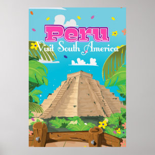 Peru Travel Poster Art.